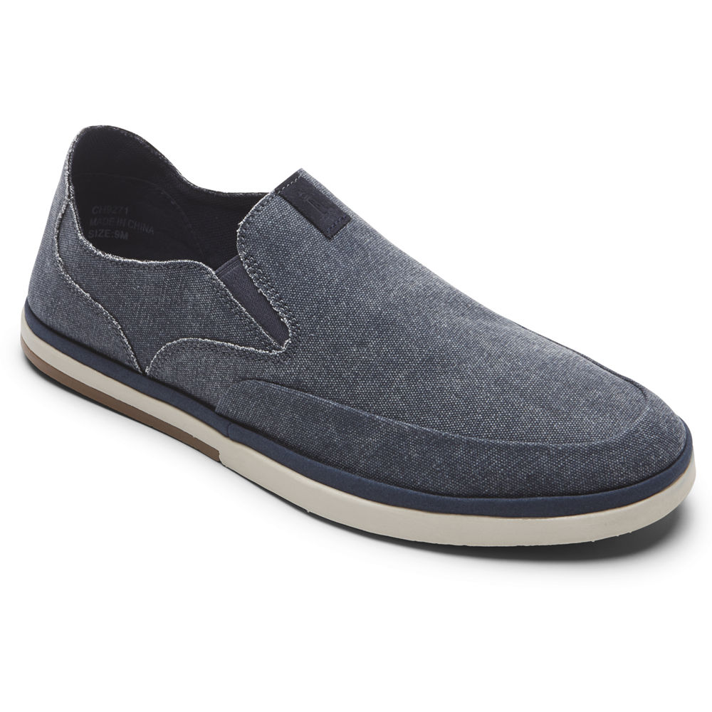 Rockport Slip-Ons Herre Marineblå - Austyn - YXAE94538